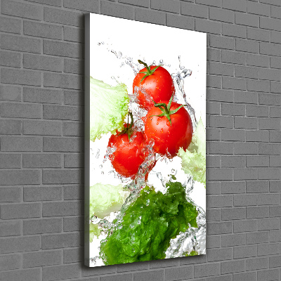 Tableau mural sur toile Tomates et laitue