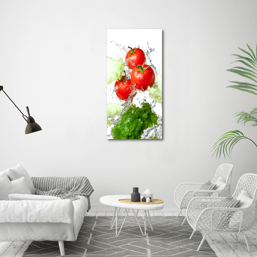 Tableau mural sur toile Tomates et laitue