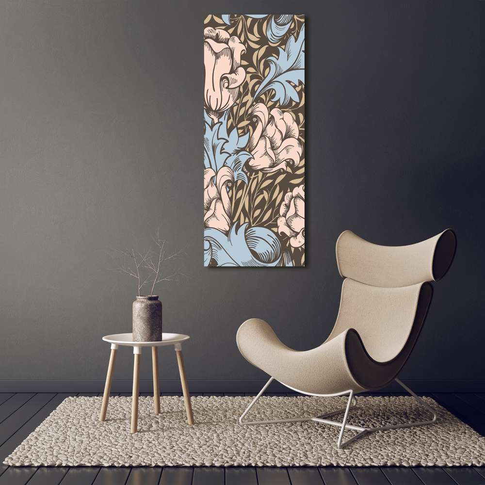 Tableau toile imprimée Fleurs et feuilles