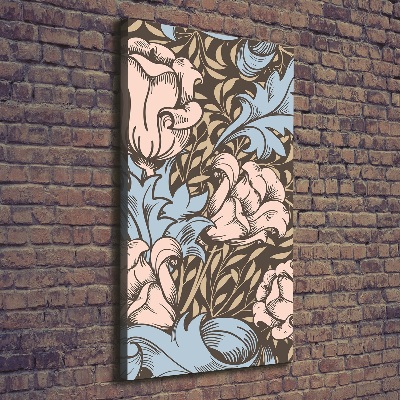 Tableau toile imprimée Fleurs et feuilles