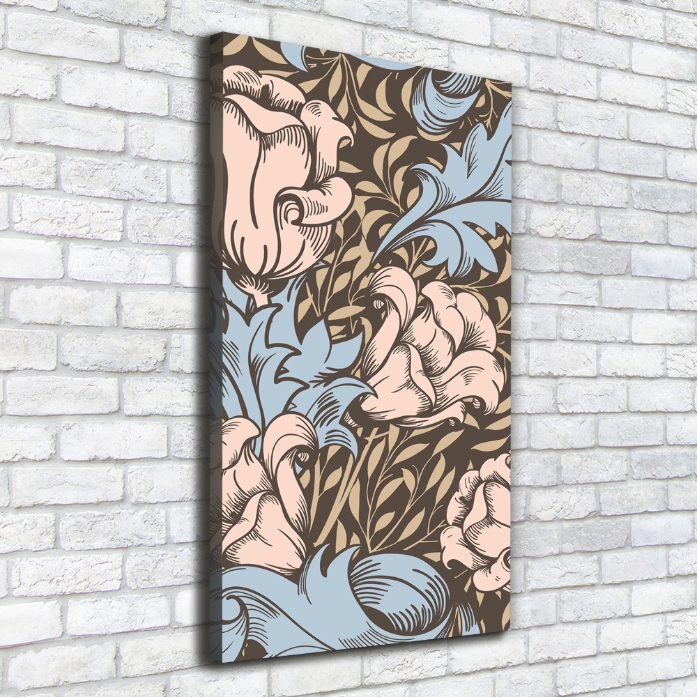 Tableau toile imprimée Fleurs et feuilles