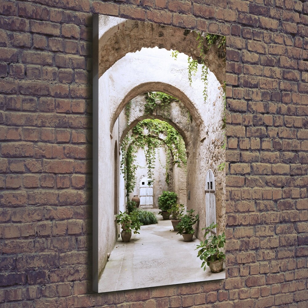 Tableau imprimé sur toile Arcade au château