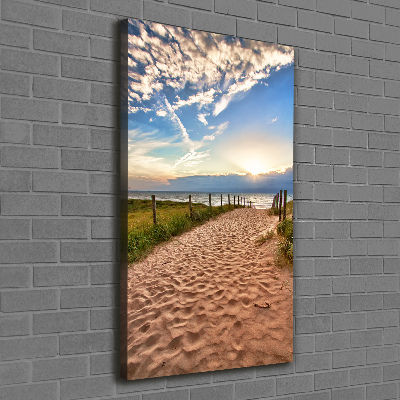 Tableau mural sur toile Chemin vers la plage