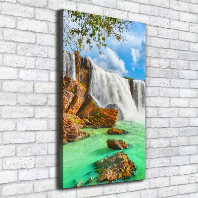 Tableau sur toile Chute d'eau