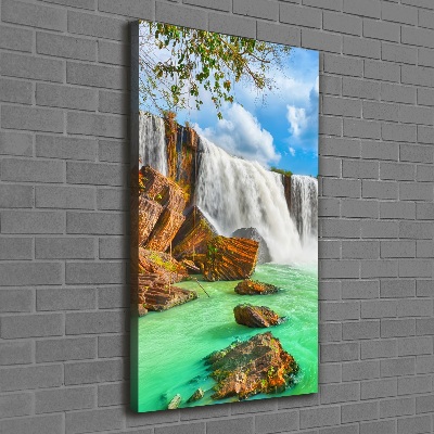 Tableau sur toile Chute d'eau