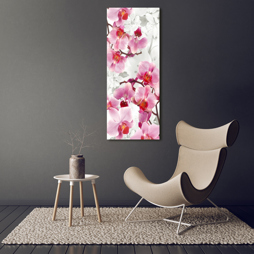 Tableau imprimé sur toile Orchidée rose fleur