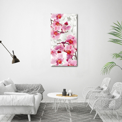 Tableau imprimé sur toile Orchidée rose fleur