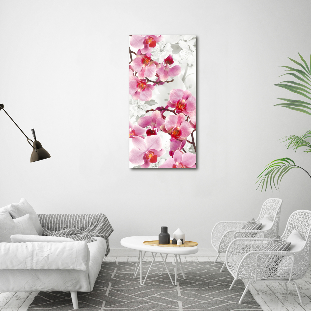 Tableau imprimé sur toile Orchidée rose fleur