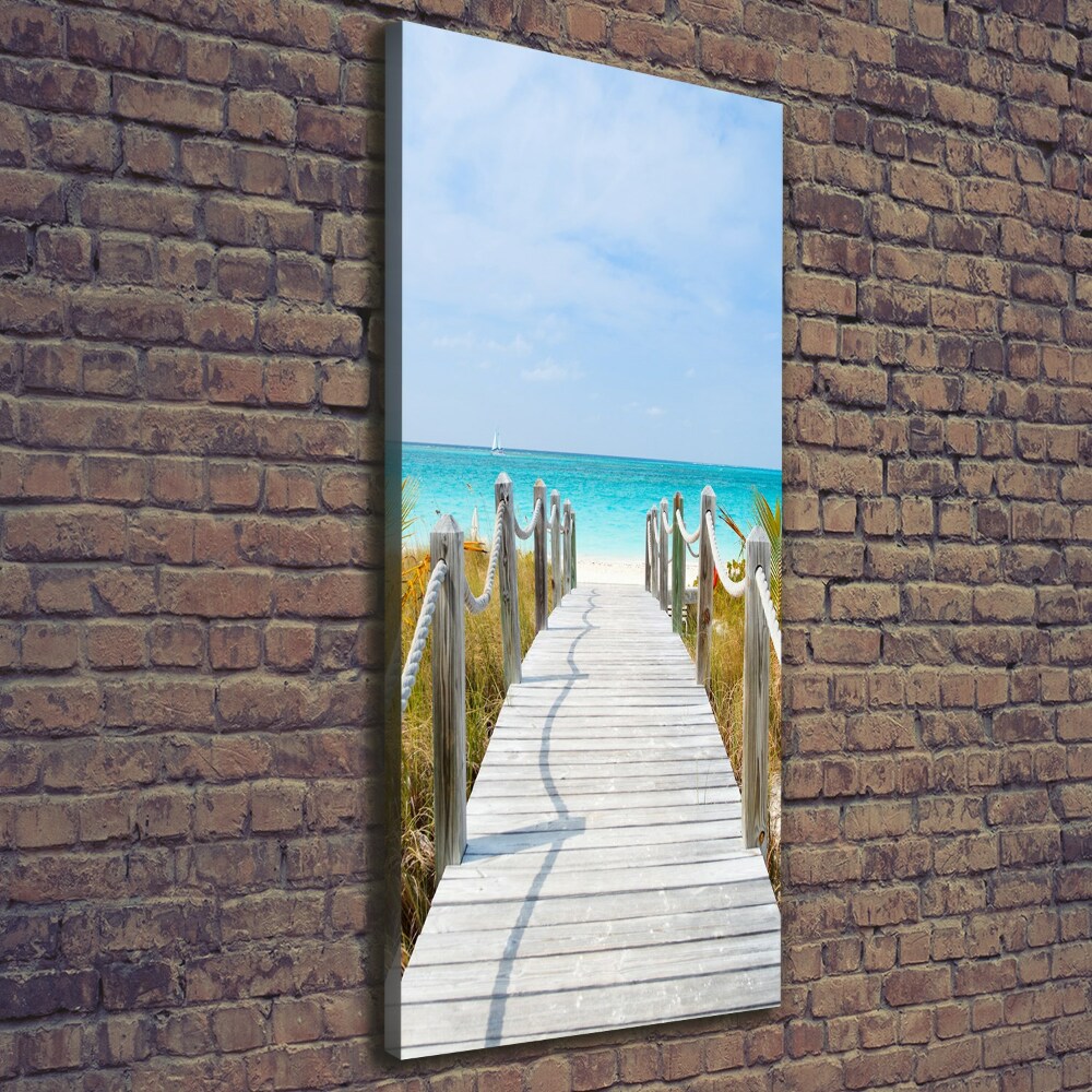 Tableau toile imprimée Chemin vers la plage