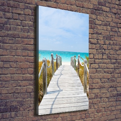 Tableau toile imprimée Chemin vers la plage