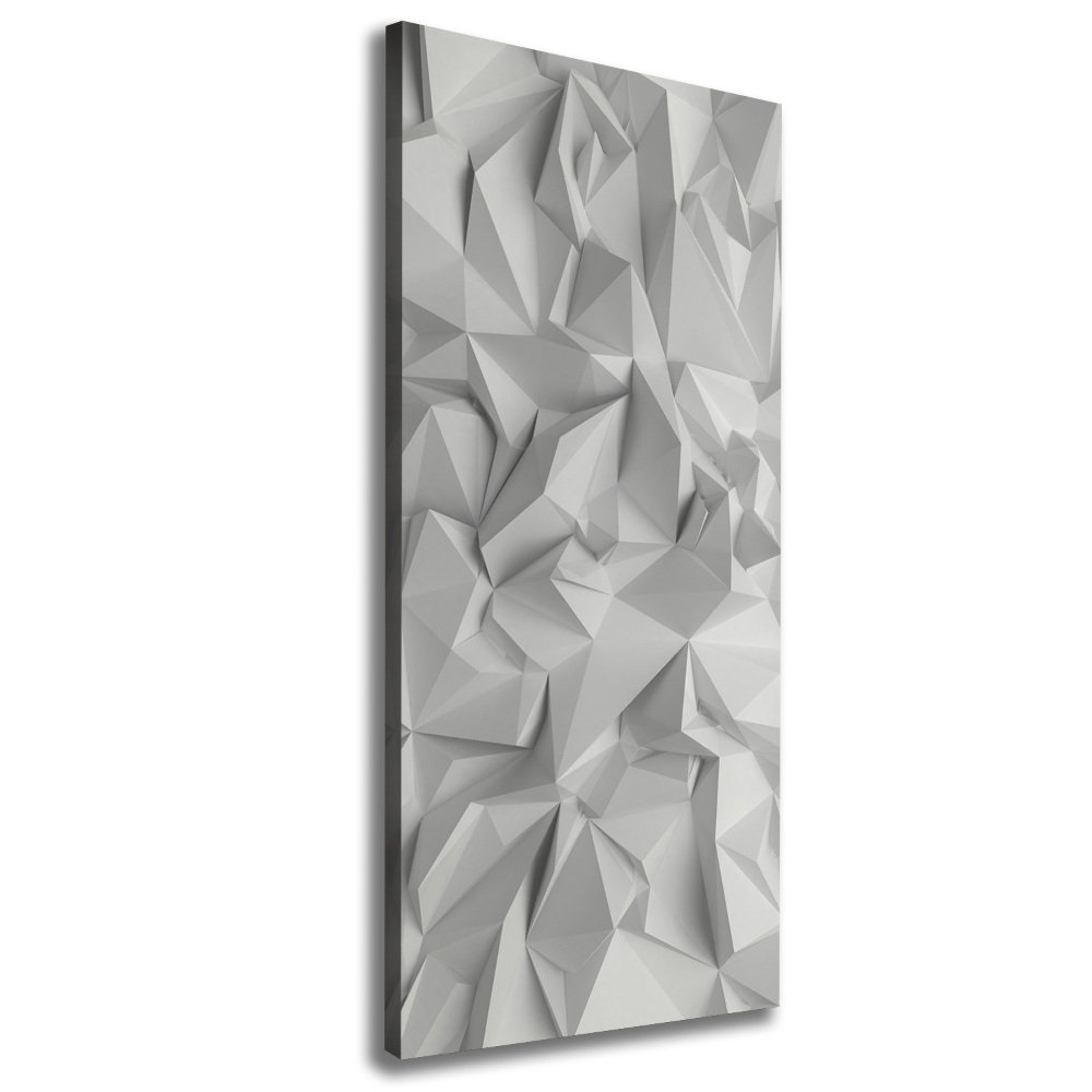 Tableau mural sur toile Abstraction 3D blanche