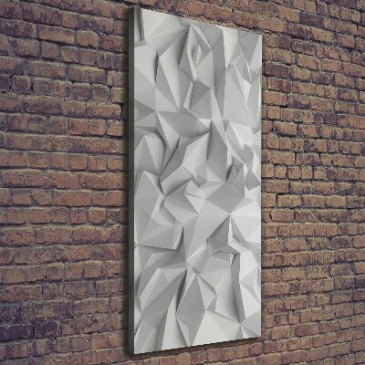 Tableau mural sur toile Abstraction 3D blanche