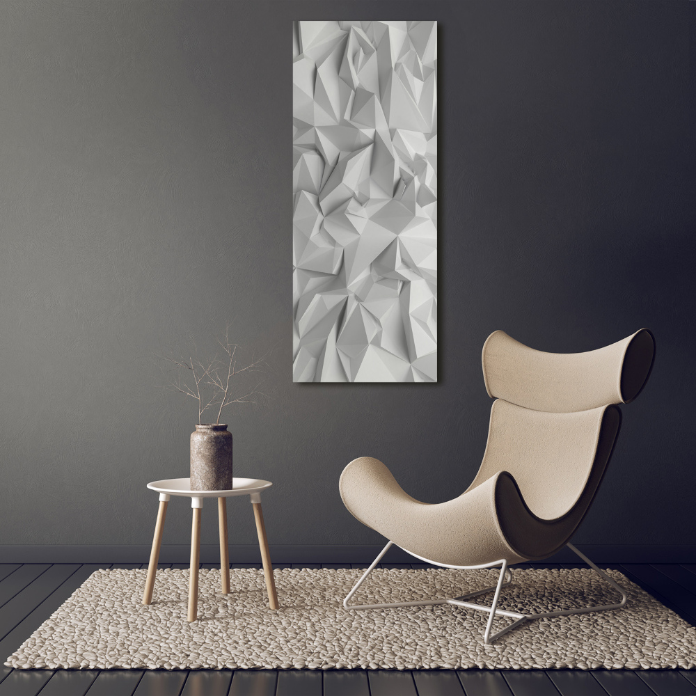 Tableau mural sur toile Abstraction 3D blanche