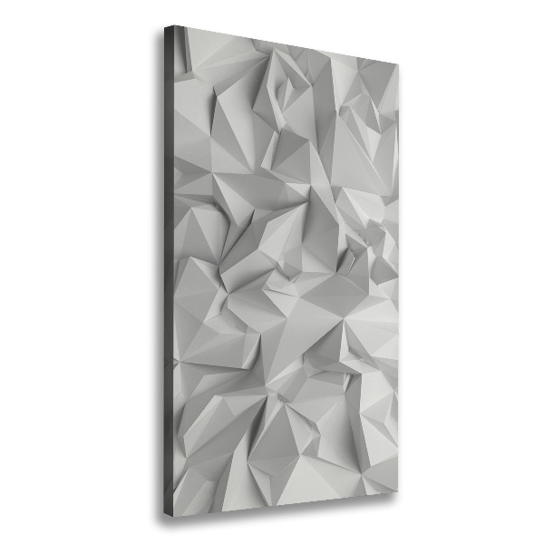Tableau mural sur toile Abstraction 3D blanche