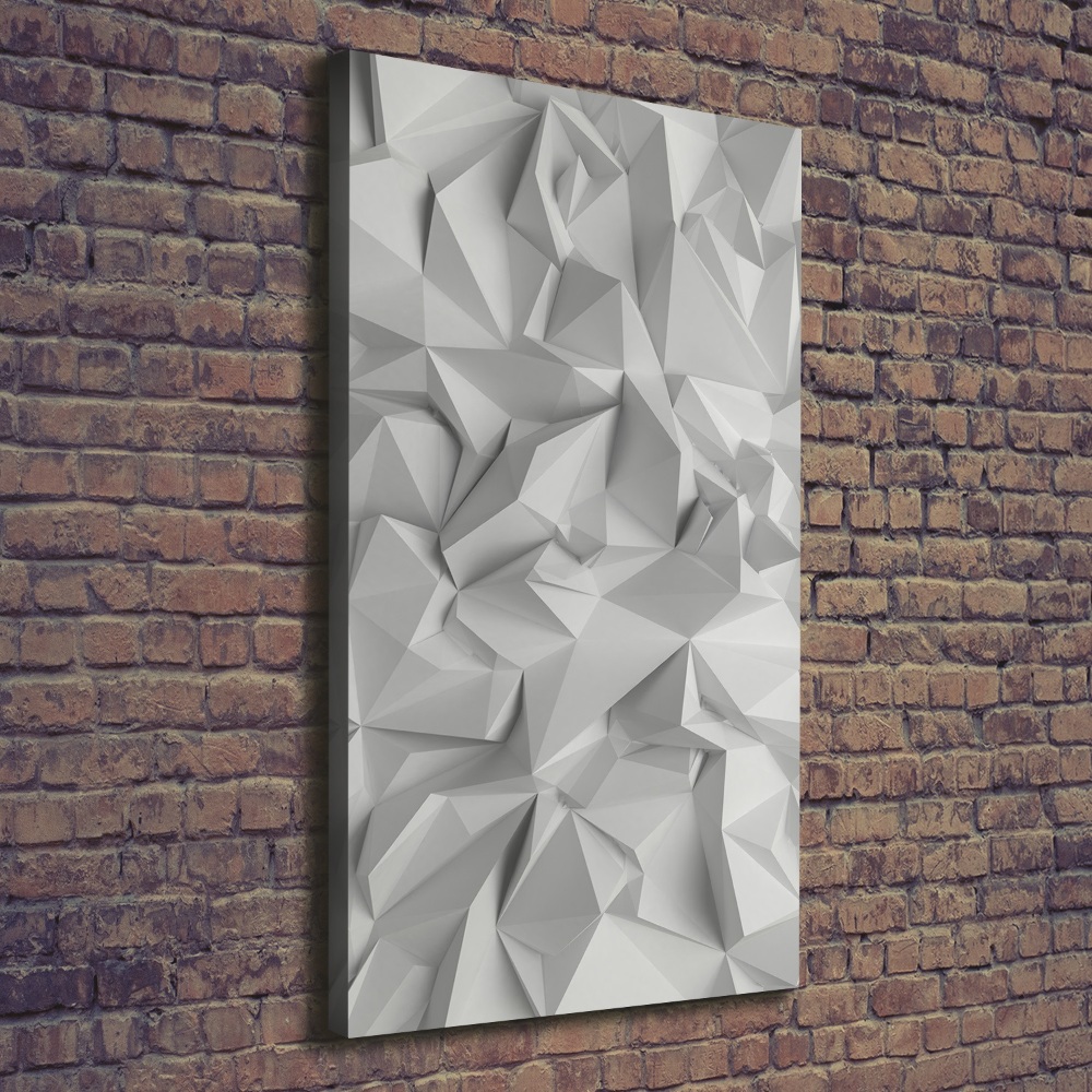 Tableau mural sur toile Abstraction 3D blanche