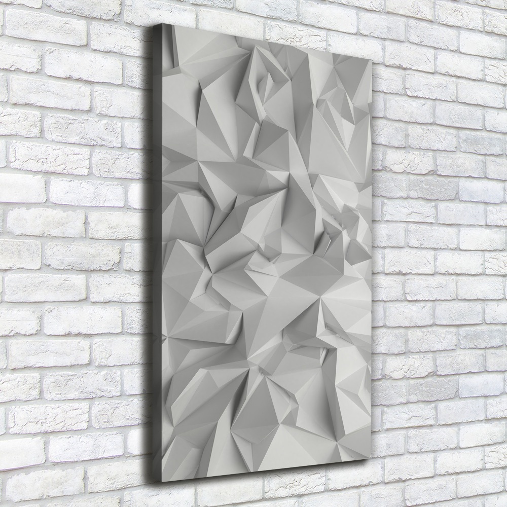 Tableau mural sur toile Abstraction 3D blanche