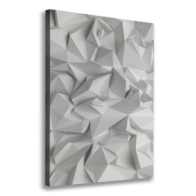 Tableau mural sur toile Abstraction 3D blanche