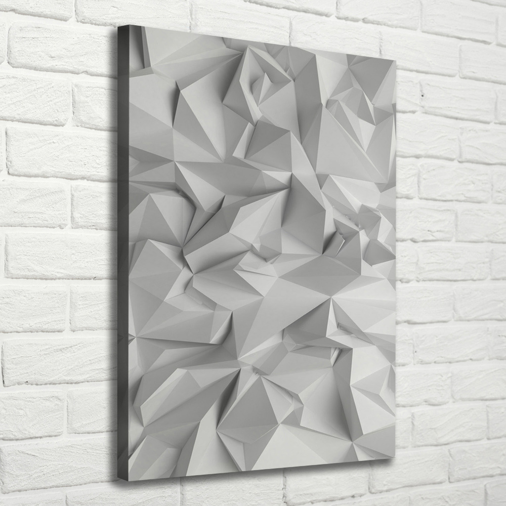 Tableau mural sur toile Abstraction 3D blanche