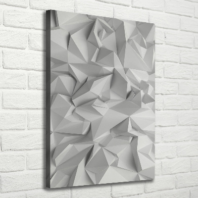 Tableau mural sur toile Abstraction 3D blanche