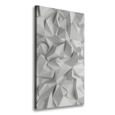 Tableau mural sur toile Abstraction 3D blanche