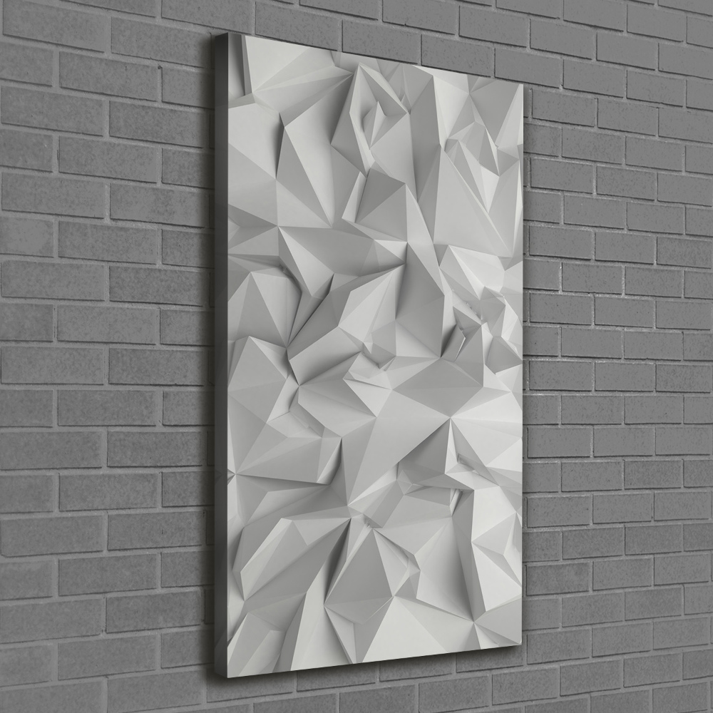 Tableau mural sur toile Abstraction 3D blanche