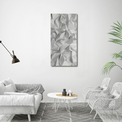 Tableau mural sur toile Abstraction 3D blanche