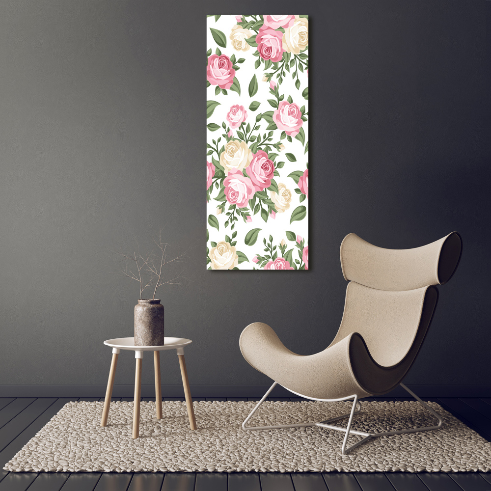 Tableau photo sur toile Roses fleurs