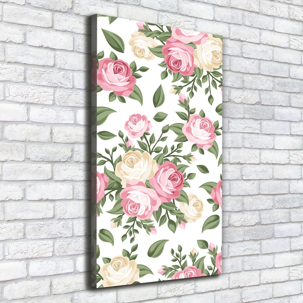 Tableau photo sur toile Roses fleurs