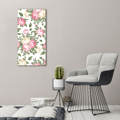 Tableau photo sur toile Roses fleurs