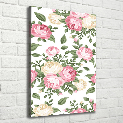 Tableau photo sur toile Roses fleurs