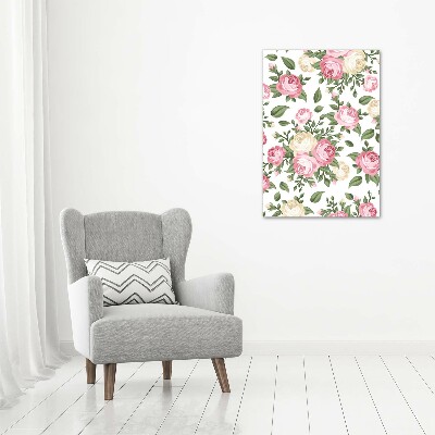 Tableau photo sur toile Roses fleurs