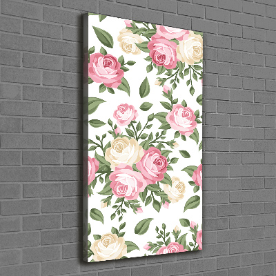 Tableau photo sur toile Roses fleurs