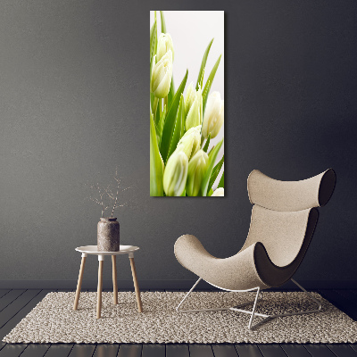 Tableau imprimé sur toile Tulipes blanches