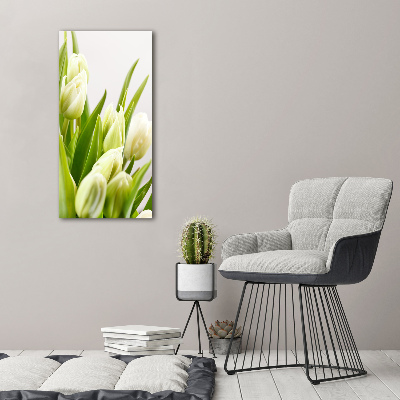 Tableau imprimé sur toile Tulipes blanches