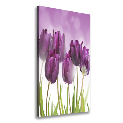 Tableau toile imprimée Tulipes violettes