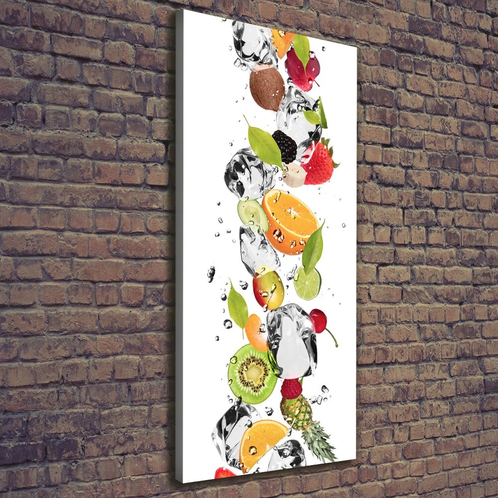 Tableau photo sur toile Fruits et eau