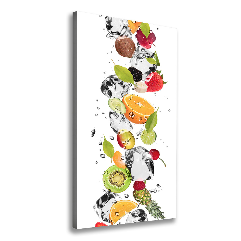 Tableau photo sur toile Fruits et eau