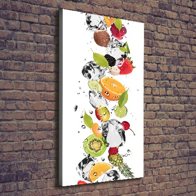 Tableau photo sur toile Fruits et eau