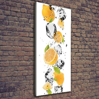 Tableau photo sur toile Citrons et eau