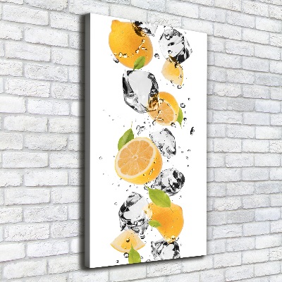 Tableau photo sur toile Citrons et eau