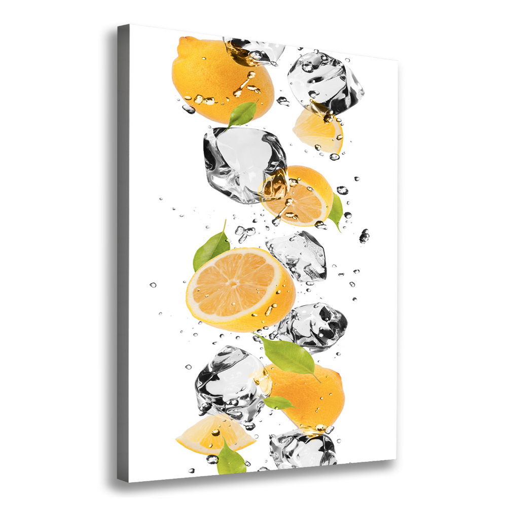 Tableau photo sur toile Citrons et eau