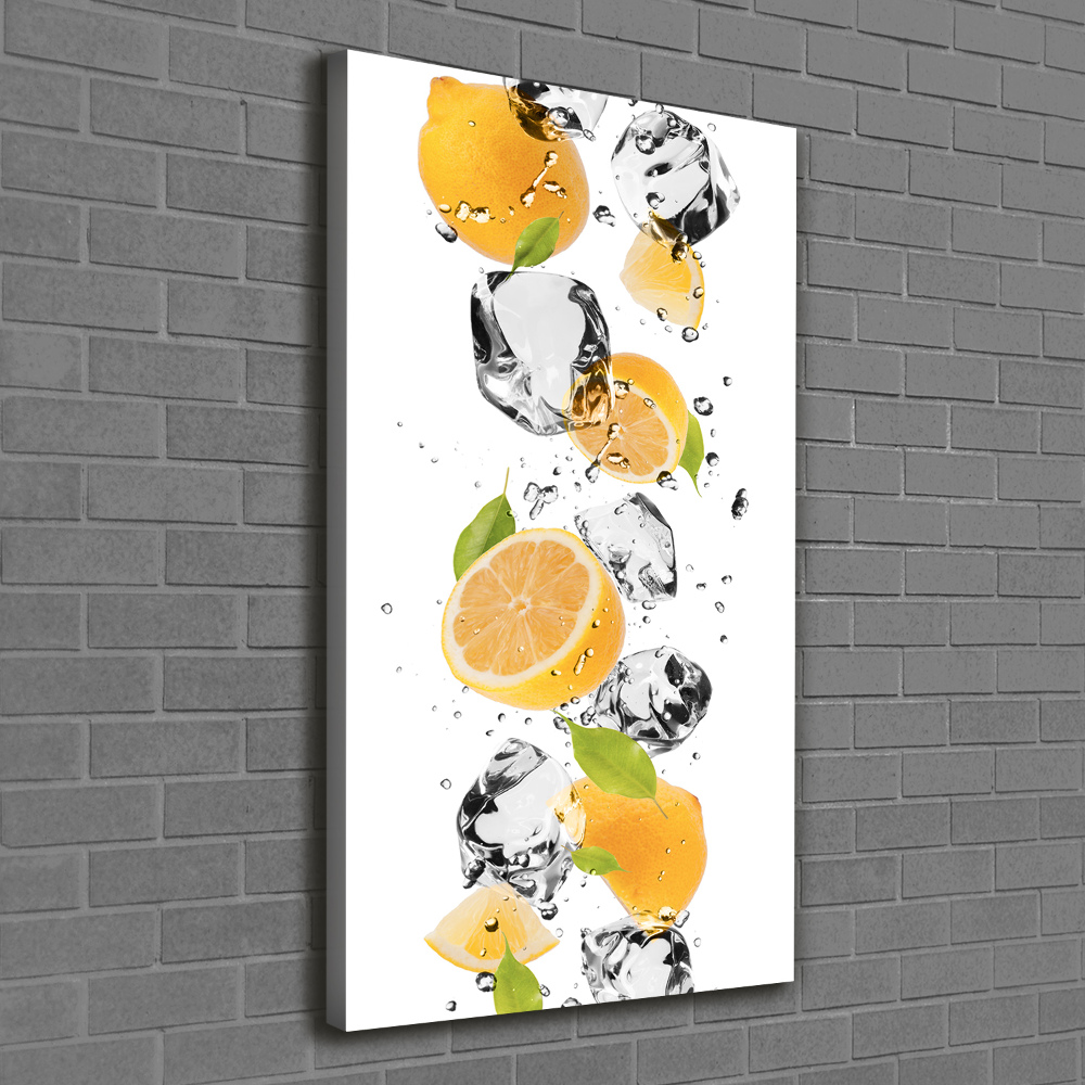 Tableau photo sur toile Citrons et eau