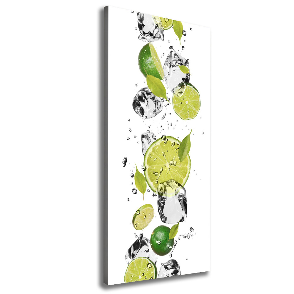 Tableau mural sur toile Citron vert et eau