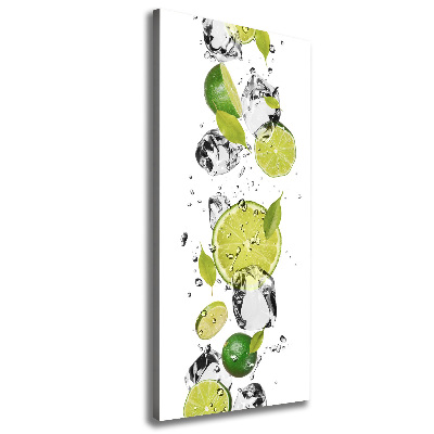 Tableau mural sur toile Citron vert et eau