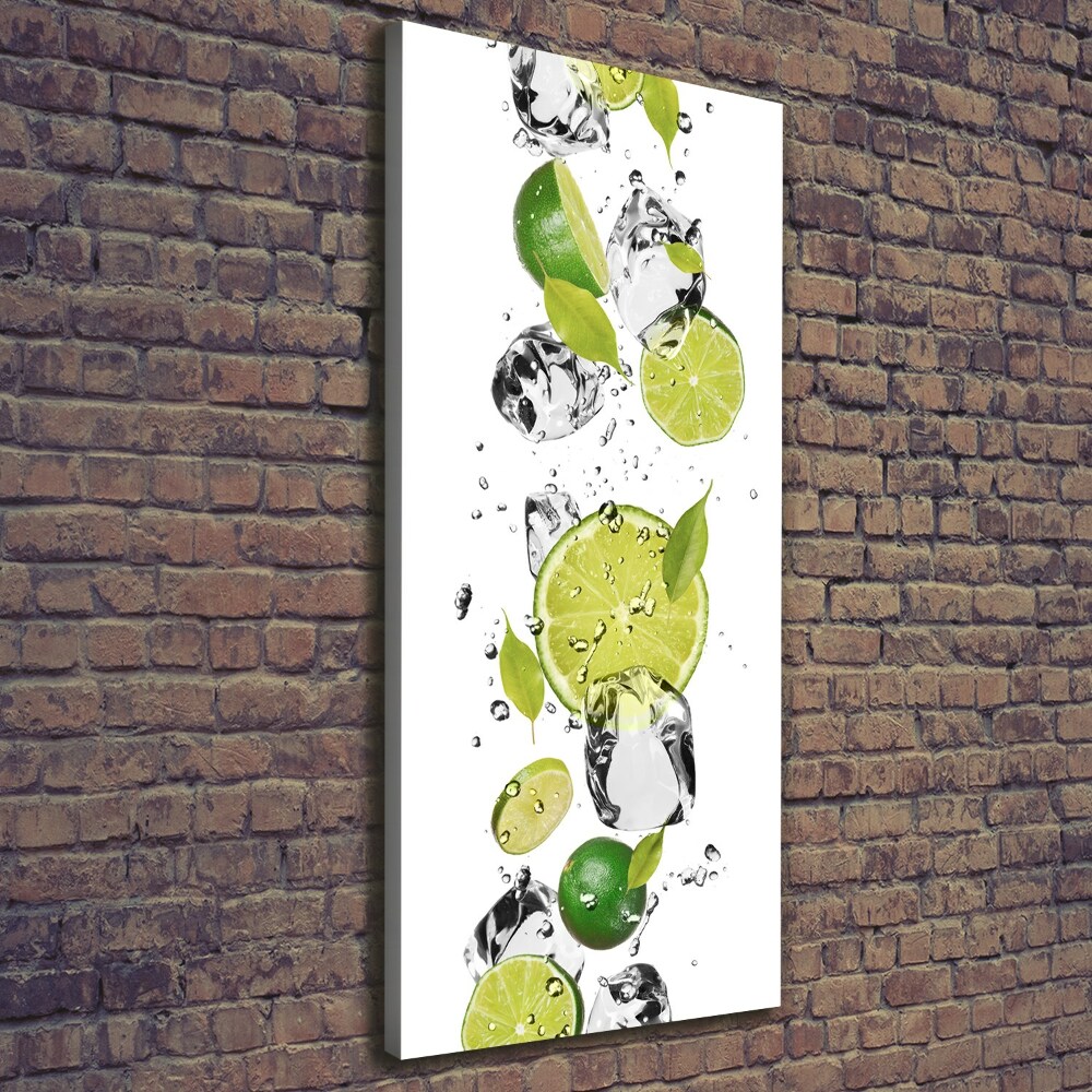 Tableau mural sur toile Citron vert et eau