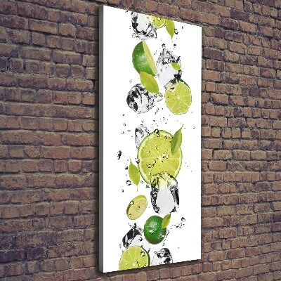 Tableau mural sur toile Citron vert et eau