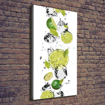 Tableau mural sur toile Citron vert et eau