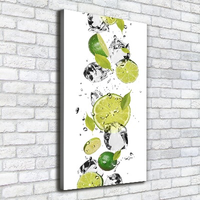 Tableau mural sur toile Citron vert et eau