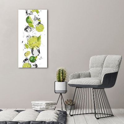 Tableau mural sur toile Citron vert et eau