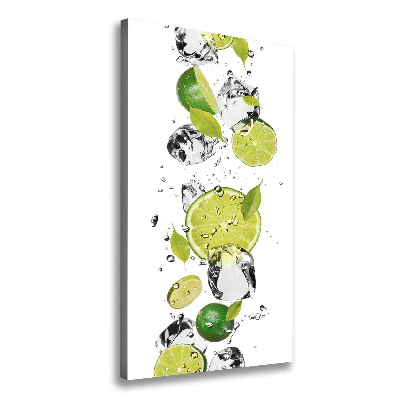 Tableau mural sur toile Citron vert et eau